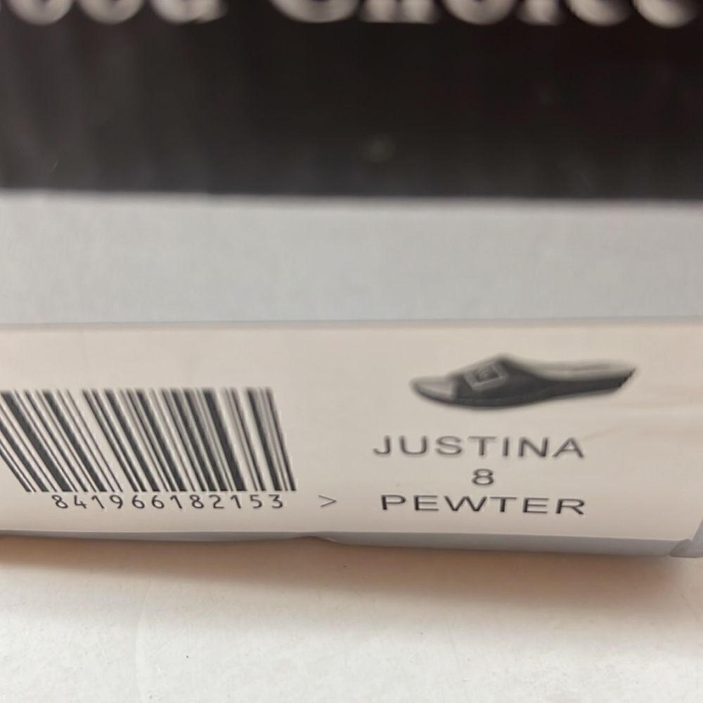 Good Choice Justina Wedge Sandals Pweter size 8 - Picture 5 of 5